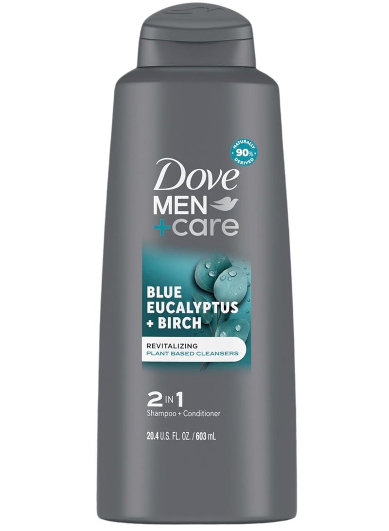 دوف شامبو وبلسم 2 في 1 للرجال باليوكالبتوس والبيرش – 603 مل - Image 1